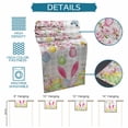 thumbnail image 6 of Happy Easter Table Runner 72 Inches, Spring Watercolor Bunny Eggs Flower Grey Plaid Bed Runner Dresser Scarves Tabletop for Indoor Outdoor Parties/Ceremony/Banquet, 18" x 72", 6 of 8