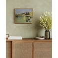thumbnail image 4 of Drsoum Vintage Landscape Wall Art Classic Retro Seatown Prints Farmhouse Kitchen Bathroom Office Decor - 8x10in Nature Framed, 4 of 5