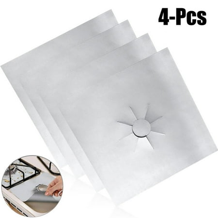Play Kitchen Stove Burners Outgeek Gas Range Covers Heat Resistant Non-stick Stove Liner Covers Stove Burner Covers for Kitchen Home ()