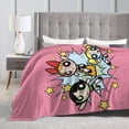 thumbnail image 4 of The Powerpuff Girls Bed Blanket Air Conditioner Quilt Ultra Soft Flannel Blanket All Season Fuzzy Blanket Reversible Fluffy Plush Blanket 60"X50", 4 of 8