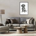thumbnail image 3 of Stupell Industries Dachshund Sitting Drawing Animals & Insects Drawing Black Framed Art Print Wall Art, 20 x 30, 3 of 10