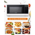 thumbnail image 2 of Commercial Chef CHCM11100W 1.1 Cu. Ft.. Horno Microondas de Pies, Blanco, 2 of 7
