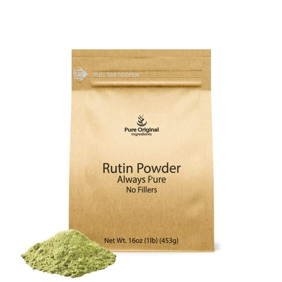 PURE ORIGINAL INGREDIENTS Rutin Powder, Always Pure, No Additives Or Fillers, Lab Verified 16 Ounce
