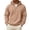 Khaki #156, variant on Men's Quarter Zip Hoodie Long Sleeve Casual Pullover Sweatshirt with Drawstring Soft Relaxed Fit Fall Hoodie