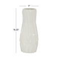 thumbnail image 3 of DecMode 16" Geometric White Ceramic Vase, 3 of 7