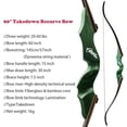 thumbnail image 3 of Black Hunter 60” Original Recurve Bow for Adults American Hunting, 3 of 7