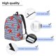 thumbnail image 3 of Easygdp Starfish Navy Blue Stripe Mochila de Lona Resistente para Laptop, Compatible con Laptops de 15 a 17 pulgadas, Ideal para Escuela, Trabajo y Viajes-Small, 3 of 5