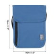thumbnail image 2 of Unique Bargains Neck Wallet Travel Pouch, RFID Blocking Travel Document Organizer, Blue, 2 of 6