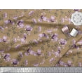 thumbnail image 3 of Soimoi Poly Georgette Fabric Leaves & Peony Floral Decor Fabric Printed Yard 42 Inch Wide, 3 of 3