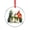 Pattern, variant on Christmas Duck Got Any Grapes Glass Christmas Ornament Holiday Home Decor Animals Themed Gifts Round Glass Hanging Ornament