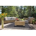 thumbnail image 2 of Contemporary Geometric Rug - 5 ft. 3 in. x 7 ft. 6 in., Charcoal Gray, Indoor/Outdoor Bordered Rug, Fade Resistant, Water Proof Rug | Decorative Area Rugs, 2 of 8