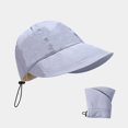 thumbnail image 2 of LPKRT Women'S Packable Sun Hat Adjustable Drawstring Baseball Cap Uv Protection Quick-Dry Boonie Hat Blue, 2 of 5