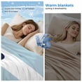 thumbnail image 2 of Aqua Stripe Nautical Cooling Blanket,Lightweight Breathable Summer Throw Blanket with Double Sided Cold Effect,Navy Blue Anchor Summer Coastal Picnic Blankets Bed Sheet for Hot Sleepers 60"x80", 2 of 8