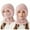 Pink, variant on YUEHUA Womens Knit Beanie Hat Fleece Lined Winter Scarf Mask Set Snow Caps Plush Earmuff Skull Hats with Pompom