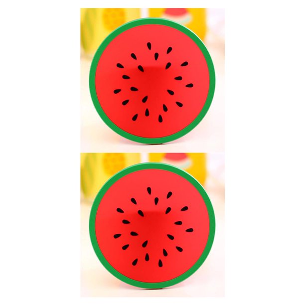 Inteprter Posavasos creativo de silicona para de comedor, accesorios de cocina, alfombrilla, taza, Bar, forma de fruta, almohadilla aislante sandía PC 1 2piezas