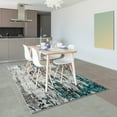 thumbnail image 6 of Luxe Weavers Modern Abstract Turquoise 5x7 Area Rug, Stain Resistant Contemporary Carpet, 6 of 10