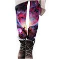 thumbnail image 5 of SELONE Leggings for Women Plus Size Mid Waist Gym Leggings Elastic Waist Full Length Summer Pants Curvy Slim Casual Long Vacation Pants Pull on Yoga Lightweight Multicolor M Breathable Beach Pants, 5 of 7