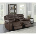 thumbnail image 6 of Flamenco Tufted Upholstered Motion Loveseat with Console Brown, 6 of 8