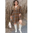 thumbnail image 4 of a.Jesdani Babydoll à Carreaux Flirty : Robe Grande Taille - Charme & Confort, 4 of 8