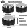 thumbnail image 2 of DIBTSA Distributeur de Café 53mm et Pilon Double Tête Niveleur de Café Professionnel Profondeur Réglable Pilon à Main Espresso (53mm), 2 of 4