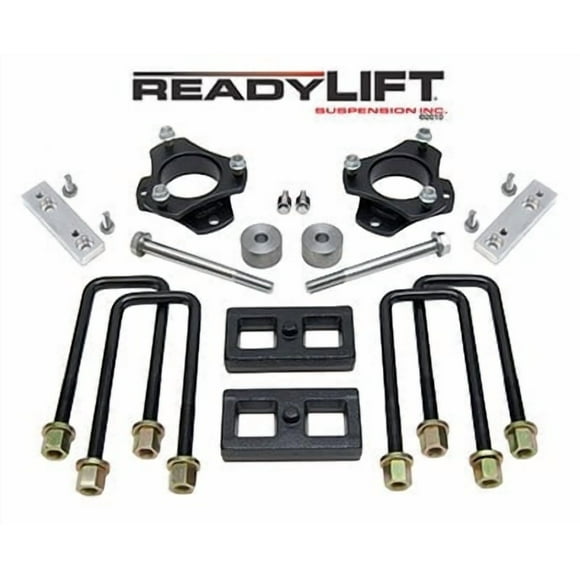 Fits 2005-2022 Toyota Tacoma ReadyLIFT Lift Kit Suspension 69-5112 SST Series; 2-3/4 To 3 Inch Front Lift; 1 Inch Rear Lift; Black Components