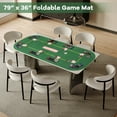 thumbnail image 3 of Patiojoy 79�� x 36�� 8-Player Foldable Poker Table Top Portable Texas Hold��em Poker Card Tabletop Layout with Carry Bag, 3 of 10
