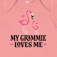 thumbnail image 4 of Inktastic Grammie Loves Me Girl Flamingo Girls Baby Bodysuit, 4 of 5