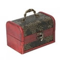 thumbnail image 1 of Joyero cuadrado vintage Jadeshay Madera Uva dorada A, 1 of 8