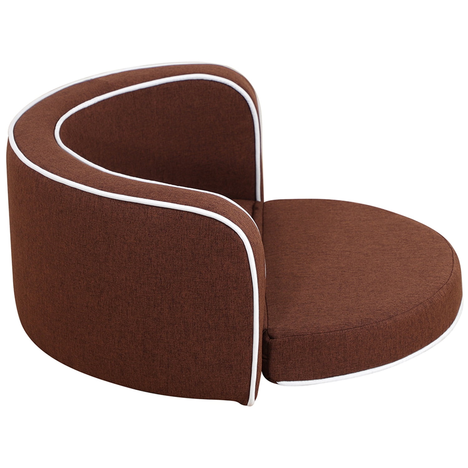 Pefilos 30" Round Pet Sofa, Dog Sofa Beds, Cat Sofa BedS, Brown Pefilos 30" Round Pet Sofa, Dog Sofa Beds, Cat Sofa BedS, Brown