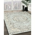 thumbnail image 3 of Ahgly Company Machine Washable Indoor Square Traditional Dark Goldray Area Rugs, 3' Square, 3 of 7