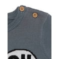thumbnail image 3 of Disney Mickey Mouse Baby Boy Jacquard Knit Sweater with Buttons at Shoulder, Sizes 0/3M-24M, 3 of 3