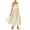 Apricot, variant on HVEOO Women's Summer Striped Spaghetti Strap Maxi Dress Boho Smocked Beach Sundress, Apricot