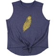 thumbnail image 1 of Camiseta sin mangas Warrior con lazo en la parte delantera para mujer hthrblue XL, 1 of 2