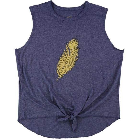 Camiseta sin mangas Warrior con lazo en la parte delantera para mujer hthrblue XL