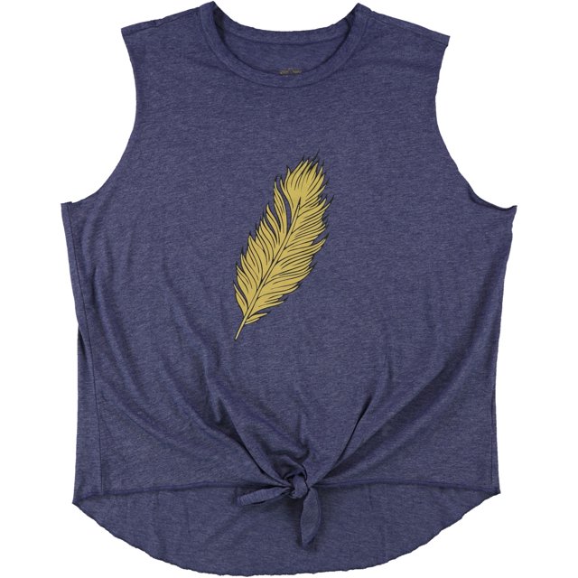 Camiseta sin mangas Warrior con lazo en la parte delantera para mujer hthrblue XL