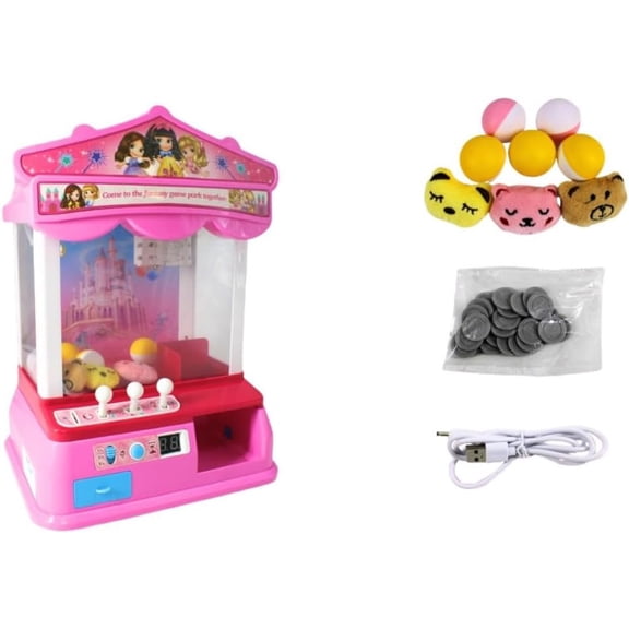 Máquina de garras grande para niños|Con Luz RGB|Música| Máquina de Garras | Máquina de Garras de Juguete |Máquina de Garras pequeñas|Mini Juego de Garras