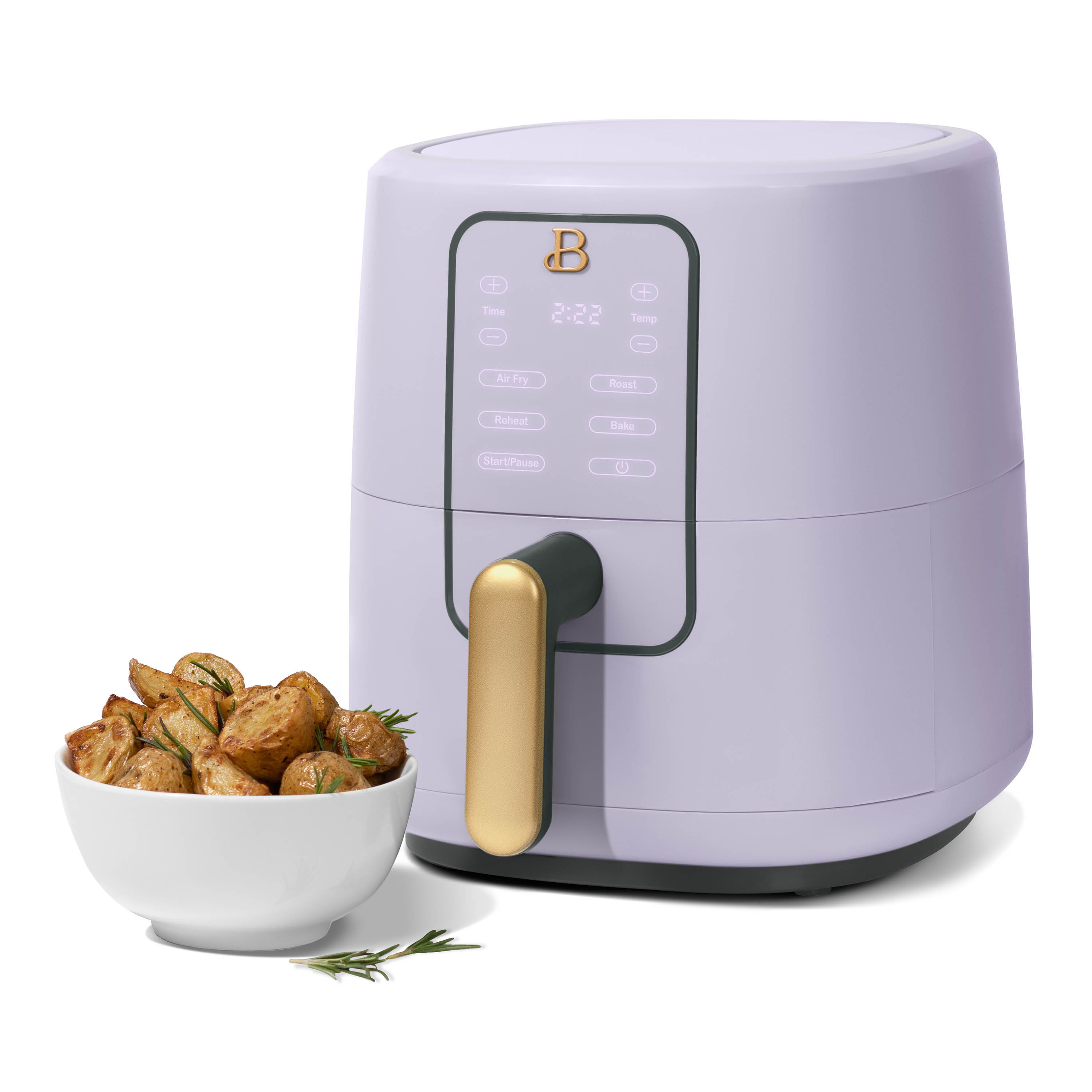 Beautiful 3 Qt Air Fryer with TurboCrisp Technology, Lavender by Drew Barrymore - image 2 of 12