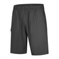 thumbnail image 4 of Eashery Shorts for Men Leisure Straight Mens Shorts with Pocket Dark Gray 5XL, 4 of 5