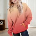 thumbnail image 3 of LRen Hoodies for Girls Cute Oversized Gradient Pullover Hooded Sweatshirts Long Sleeve Preppy Trendy Fall Winter Clothes Size 5-16 Years, 3 of 6