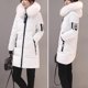 thumbnail image 3 of Chaqueta larga con cuello de piel para mujer, abrigos básicos gruesos, Parkas acolchadas de algodón, ropa de invierno, novedad de 2024, 3 of 5