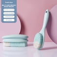 thumbnail image 3 of Long Handle Scrub Brush for Carpet, Bathroom, and Grout Cleaning, Soft Bristles,Grip, Hanging Hole for Storage, 1 Count, 3 of 5