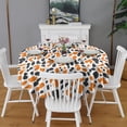thumbnail image 2 of Leopard Print Round Tablecloth 70x70in(178x178cm) – Waterproof Polyester Table Cover with Full Print Design, Wrinkle Resistant & Washable for Kitchen Dining Party Decor, 2 of 6