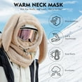 thumbnail image 4 of Balaclava Ski Mask for Women Men, Fleece Thermal Winter Face Mask Windproof Scarf Mask Neck Warmer Hood for Cold Weather, 4 of 6