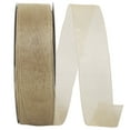 thumbnail image 1 of Reliant Ribbon - 25621-901-09C, Sheer With Filiment Edges Ribbon, Champagne, 1-1/2 Inch, 100 Yards, 1 of 1