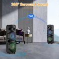 thumbnail image 4 of 6000W Large Party Bluetooth Speaker Heavy Bass Stereo Sound + Mic Indoor Outdoor, 4 of 5