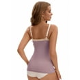 thumbnail image 2 of Unique Bargains Women's Lace Maternity Nursing Camisoles with Built-In Bra M Purple, 2 of 6