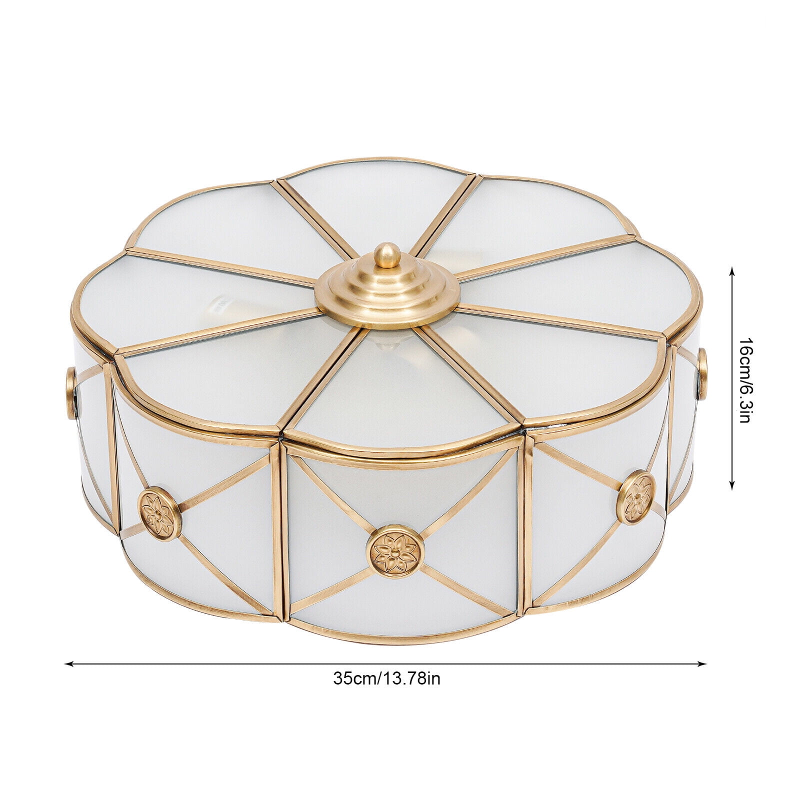 European Ceiling Mount Flower-shaped Ceiling Light, Ceiling Light Fixture, Ceiling Lamp for Bedroom Kitchen