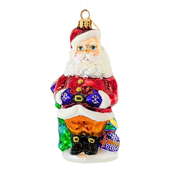 Christopher Radko Company 5.50In Ho Ho  Holiday, Glass, Ornament Santa Christmas 101600