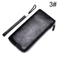 thumbnail image 2 of Mens Wristlet Purse Solid Color Thin Phone Wristlet Wallet Long Zipper Wallet, 2 of 10