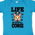 thumbnail image 4 of Inktastic Life is Better with a Corgi Boys or Girls Baby Bodysuit, 4 of 5